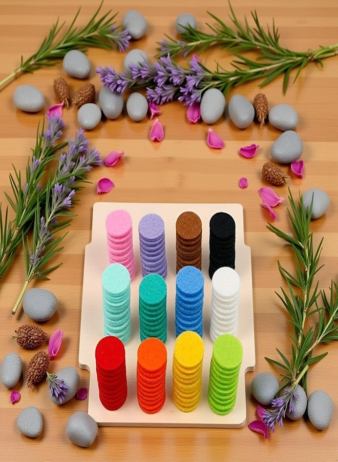 Zhuluck 120Pcs Random Color Essential Oil Diffuser Locket Necklace Refill Pads/Necklace Replacement Pads/Thickened/Washable/Highly for Aroma Diffuser Pendant Necklace,Aromatherapy Diffusers - Image 4